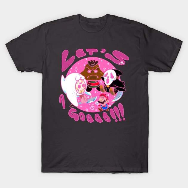 Spooky world (PINK) T-Shirt by Okay o_Random_Shop